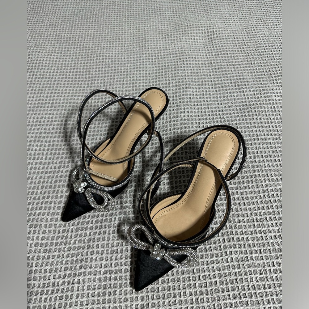 Heels with the rhinestone bows